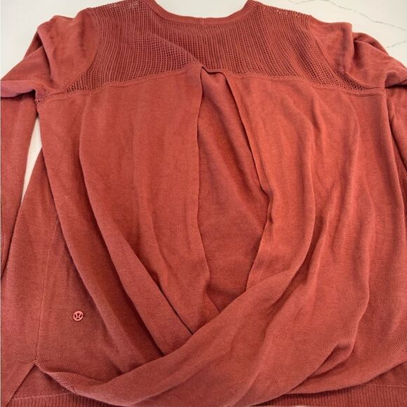 Lululemon open back cashmere blend Rust Open Back Sweater - Picture 10 of 10